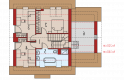 Projekt domu wielorodzinnego Leosia G1 ENERGO - poddasze