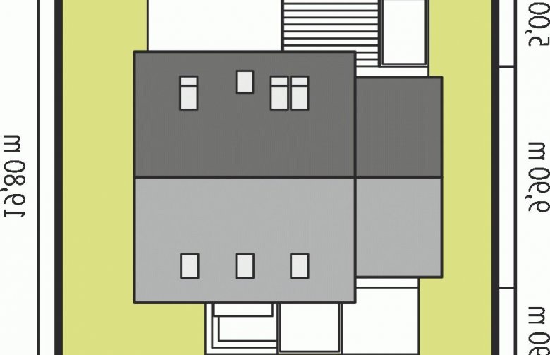 Projekt domu wielorodzinnego Leosia G1 ENERGO - Usytuowanie - wersja lustrzana