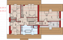 Projekt domu wielorodzinnego Leosia II G2 ENERGO - poddasze