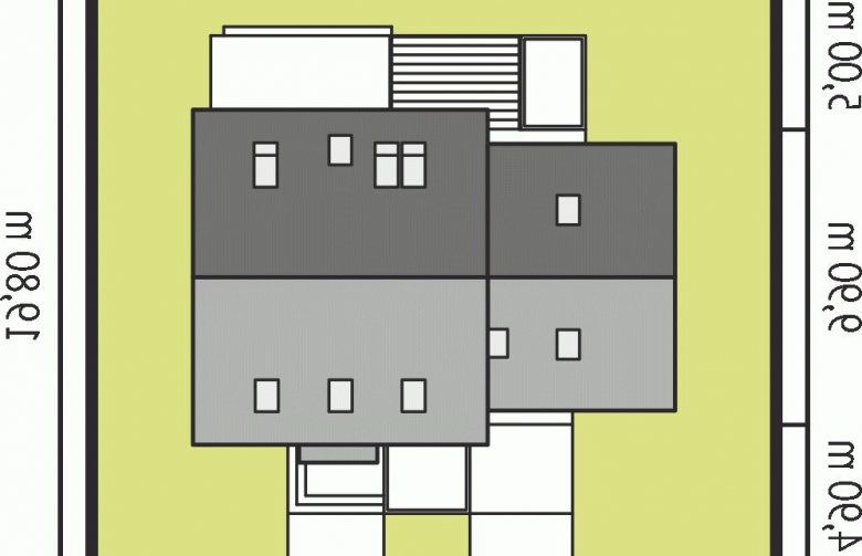 Projekt domu wielorodzinnego Leosia II G2 ENERGO - Usytuowanie - wersja lustrzana