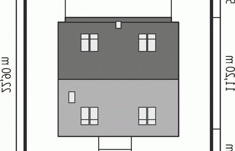 Projekt domu wielorodzinnego Miłosz ENERGO - Usytuowanie - wersja lustrzana