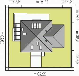 Usytuowanie budynku Niki G1 (wersja A) ENERGO w wersji lustrzanej