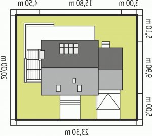 Usytuowanie budynku Niki II G1 ENERGO w wersji lustrzanej