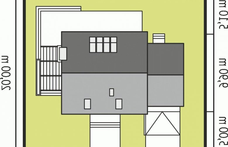 Projekt domu wielorodzinnego Niki II G1 ENERGO - Usytuowanie - wersja lustrzana