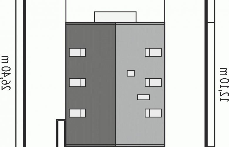 Projekt domu wielorodzinnego Noel G1 ENERGO - Usytuowanie - wersja lustrzana