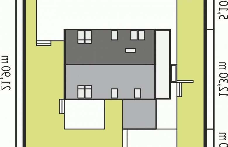 Projekt domu wielorodzinnego Oskar ENERGO - Usytuowanie - wersja lustrzana