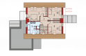 Projekt domu wielorodzinnego Tobiasz II G2 ENERGO - poddasze