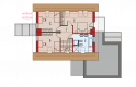 Projekt domu wielorodzinnego Tobiasz II G2 ENERGO - poddasze