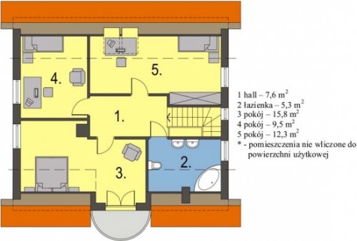 Rzut projektu Agatka DR