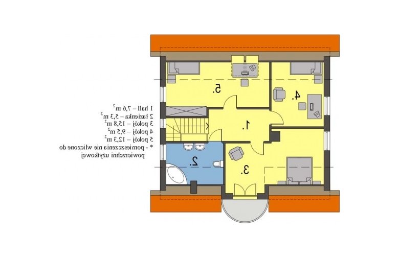 Projekt domu parterowego Agatka DR - 