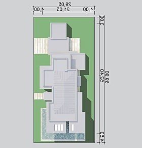 Usytuowanie budynku LK&1099 w wersji lustrzanej