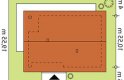Projekt domu dwurodzinnego Endo - usytuowanie - wersja lustrzana