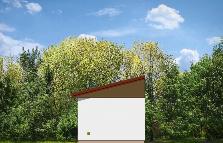 Projekt domu energooszczędnego Garaż BG03 (430) - elewacja 2