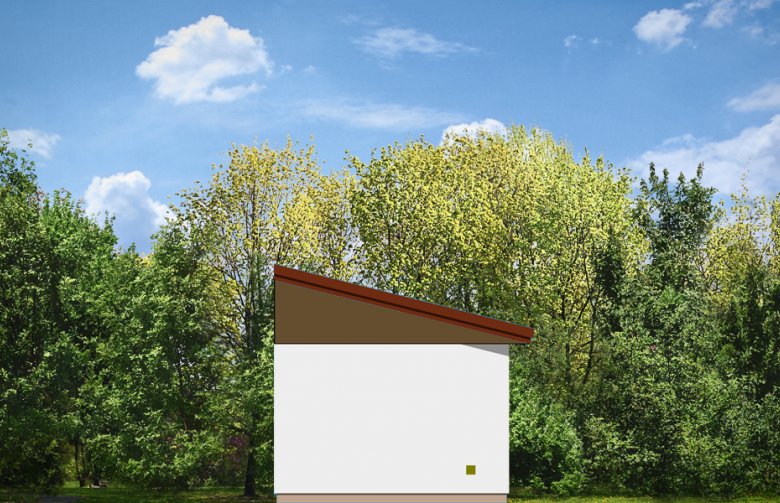 Projekt domu energooszczędnego Garaż BG03 (430) - elewacja 2