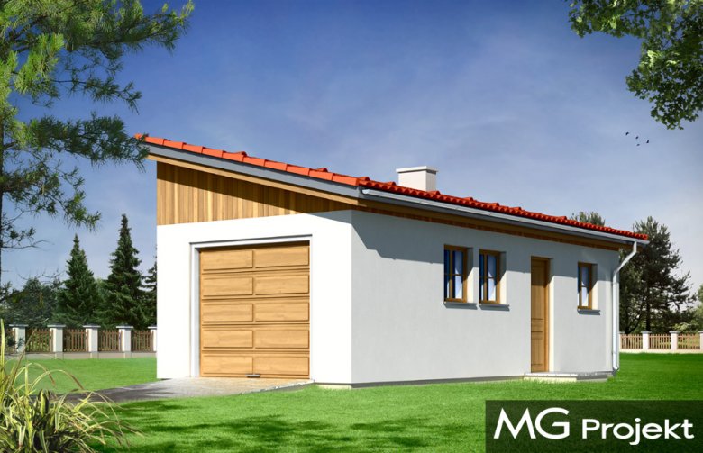 Projekt domu energooszczędnego Garaż BG03 (430)