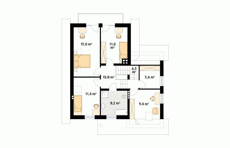 Projekt domu parterowego Piryt 3 - 