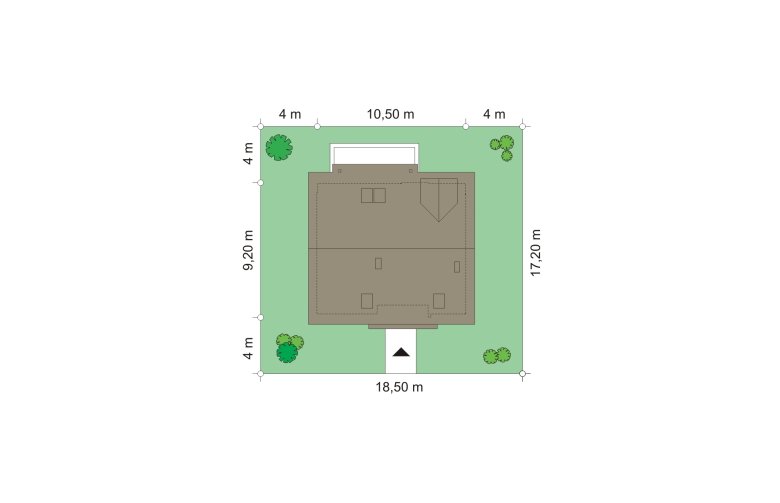 Projekt domu wielorodzinnego Idealny (470) - Usytuowanie