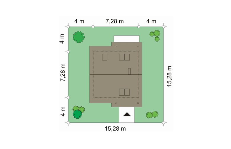 Projekt domu wielorodzinnego Mikrus (449) - Usytuowanie