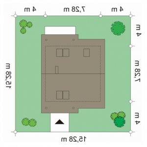 Usytuowanie budynku Mikrus (449) w wersji lustrzanej