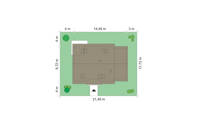 Projekt domu wielorodzinnego Optymalny 2 (453) - Usytuowanie