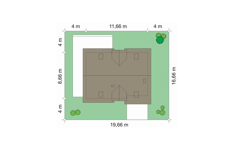 Projekt domu wielorodzinnego Oskar (421) - Usytuowanie