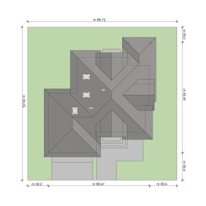 Usytuowanie budynku Kamea 2 w wersji lustrzanej