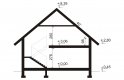 Projekt domu wielorodzinnego Kamea 2 - przekrój 1