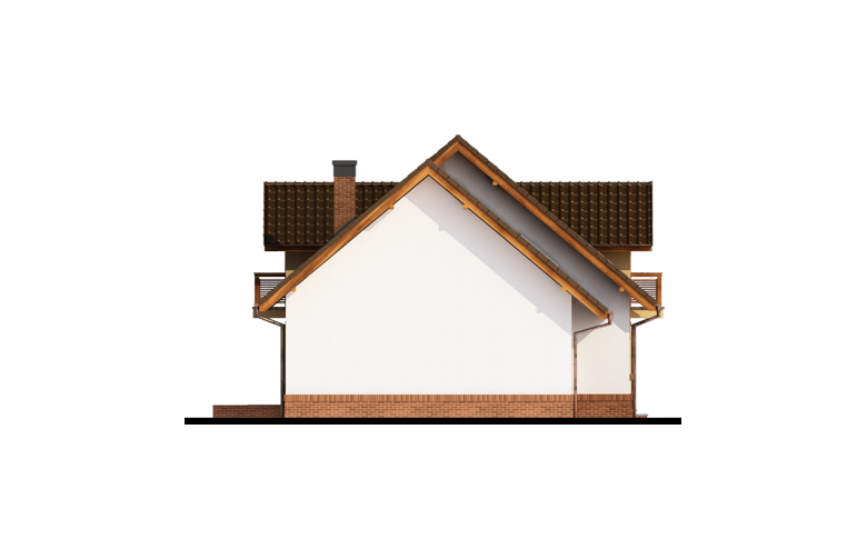 Projekt domu wielorodzinnego Koleta 2 - elewacja 4