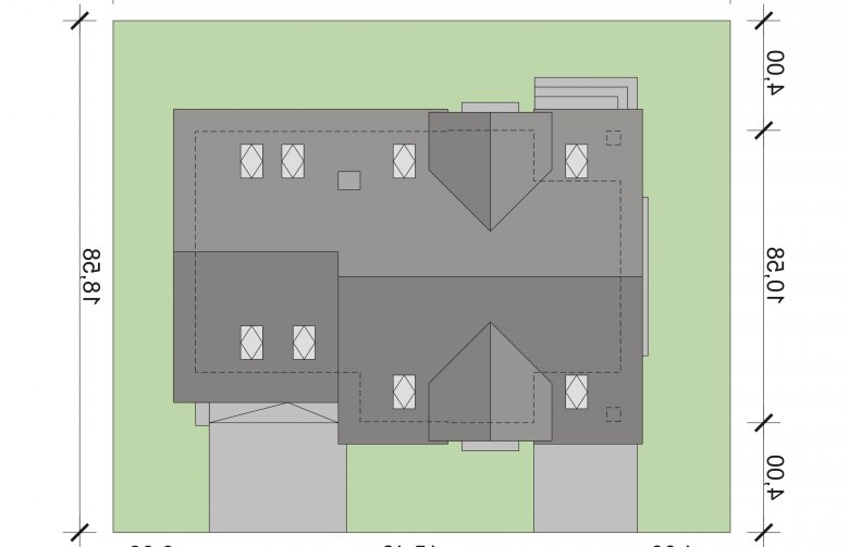 Projekt domu wielorodzinnego Koleta 2 - Usytuowanie - wersja lustrzana