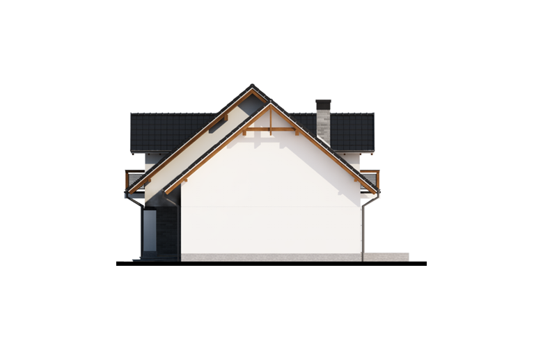 Projekt domu wielorodzinnego Peronia 2 - elewacja 4