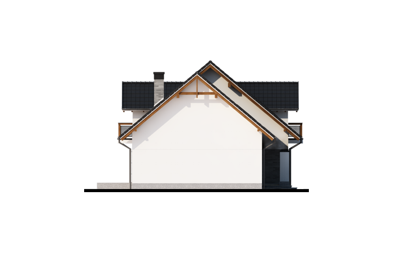 Projekt domu wielorodzinnego Peronia 2 - elewacja 4