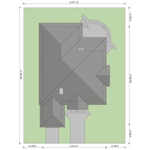 Usytuowanie budynku Rufus w wersji lustrzanej