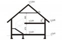 Projekt domu wielorodzinnego Delos - przekrój 1