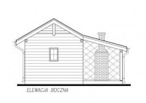 Elewacja projektu G256 budynek gospodarczy na zgłoszenie - 2