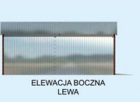 Elewacja projektu GB1 projekt garażu blaszanego dwustanowiskowego - 2