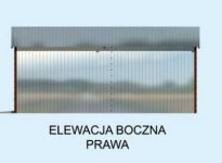 Elewacja projektu GB1 projekt garażu blaszanego dwustanowiskowego - 4