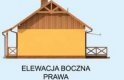 Projekt domu letniskowego INDIANA dom letniskowy - elewacja 4