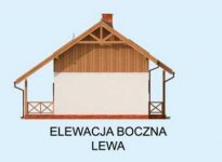 Elewacja projektu LUIZJANA dom letniskowy z poddaszem - 2