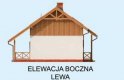 Projekt domu letniskowego LUIZJANA dom letniskowy z poddaszem - elewacja 2