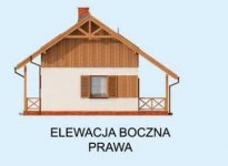 Elewacja projektu LUIZJANA dom letniskowy z poddaszem - 4