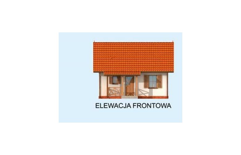 Projekt domu letniskowego MINESOTA dom letniskowy - elewacja 1