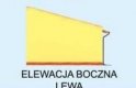 Projekt garażu G271 garaż sześciostanowiskowy z pomieszczeniami gospodarczymi - elewacja 2