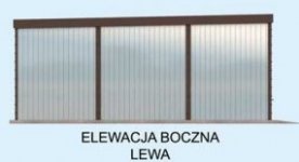 Elewacja projektu GB2 projekt garażu jednostanowiskowego - 3