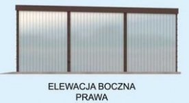 Elewacja projektu GB2 projekt garażu jednostanowiskowego - 4