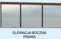 Projekt garażu GB2 projekt garażu jednostanowiskowego - elewacja 4