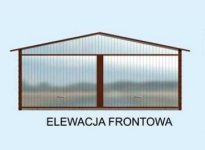 Elewacja projektu GB5 projekt garażu dwustanowiskowego - 1