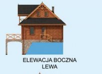 Elewacja projektu ONTARIO z płazów drewnianych - 2