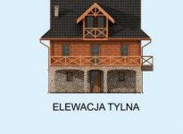 Elewacja projektu ONTARIO z płazów drewnianych - 3