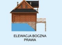 Elewacja projektu ONTARIO z płazów drewnianych - 4