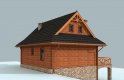 Projekt domu piętrowego ONTARIO z płazów drewnianych - wizualizacja 3